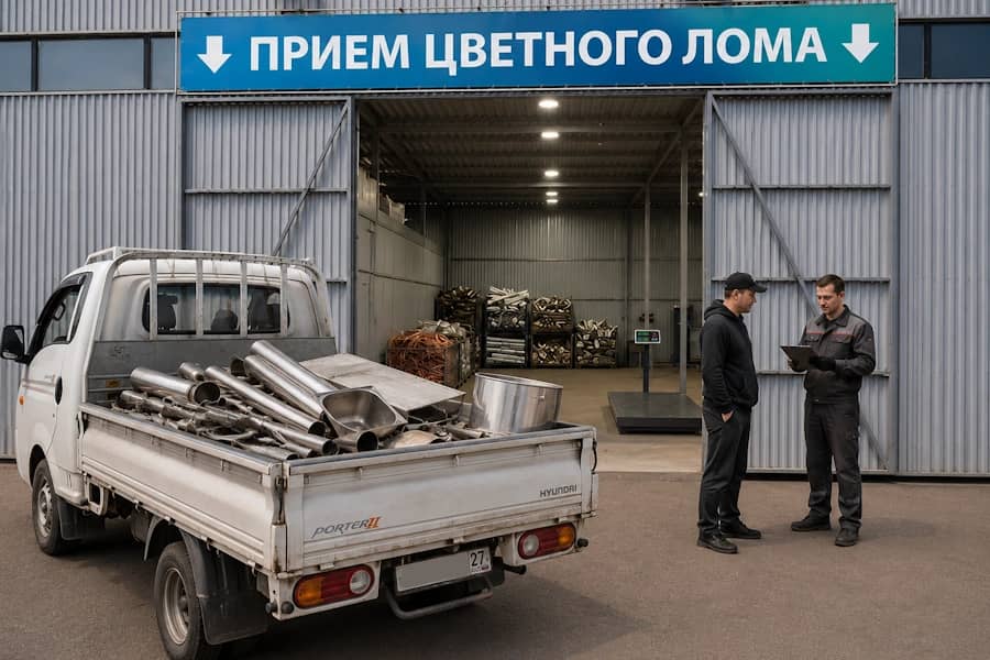 Прием лома нержавейки в Хабаровске на площадке Металл Центр