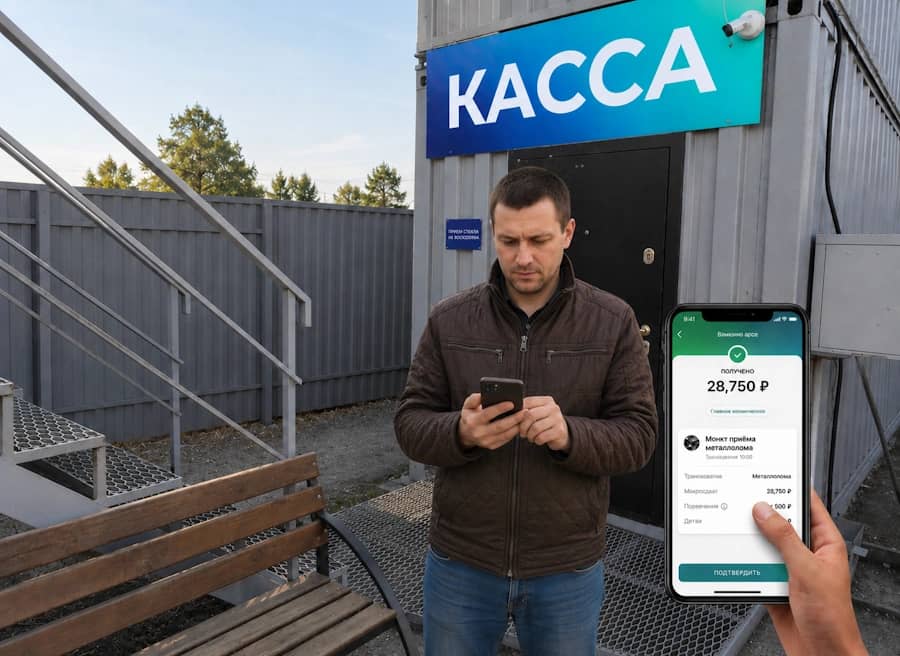 Расчет за сданный нихром в пункте приема Металл Центр