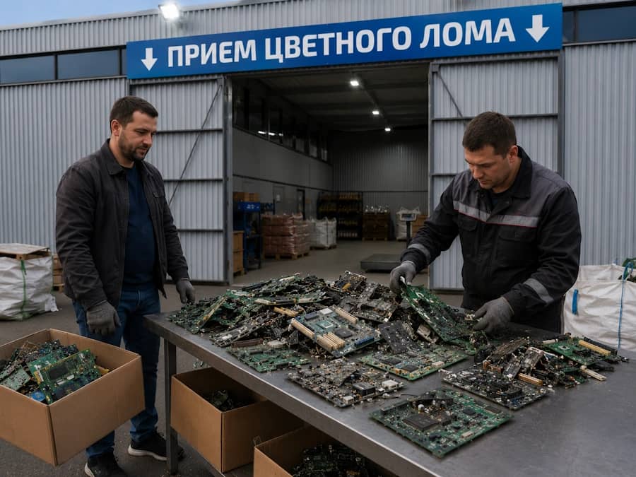 Сортировка электронного лома